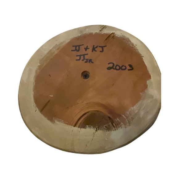 Christmas Tree Decoration Wood Decor Handmade/Crafted Rustic 11.5”- Signed 2003 - Picture 5 of 5